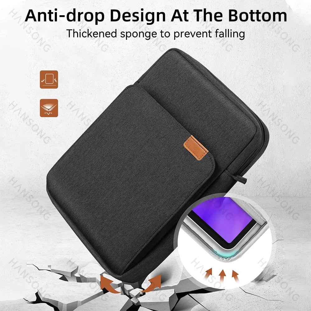 Tablet Shoulder Sleeve Bag — iPad Air/Pro 12.9", iPad Air 10.9", Galaxy Tab A 10"