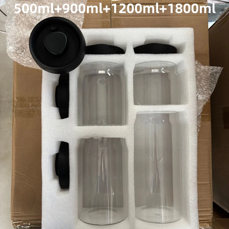 Glass Coffee & Tea Storage Jar with Vacuum Seal — Airtight Canister for Beans, Grounds & Loose Leaf