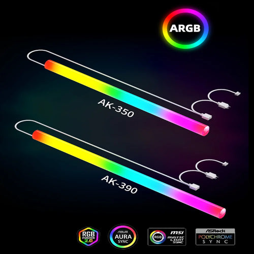 Flexible ARGB Neon Tube Light for AIO CPU Liquid Cooler (120 / 240 / 360mm)