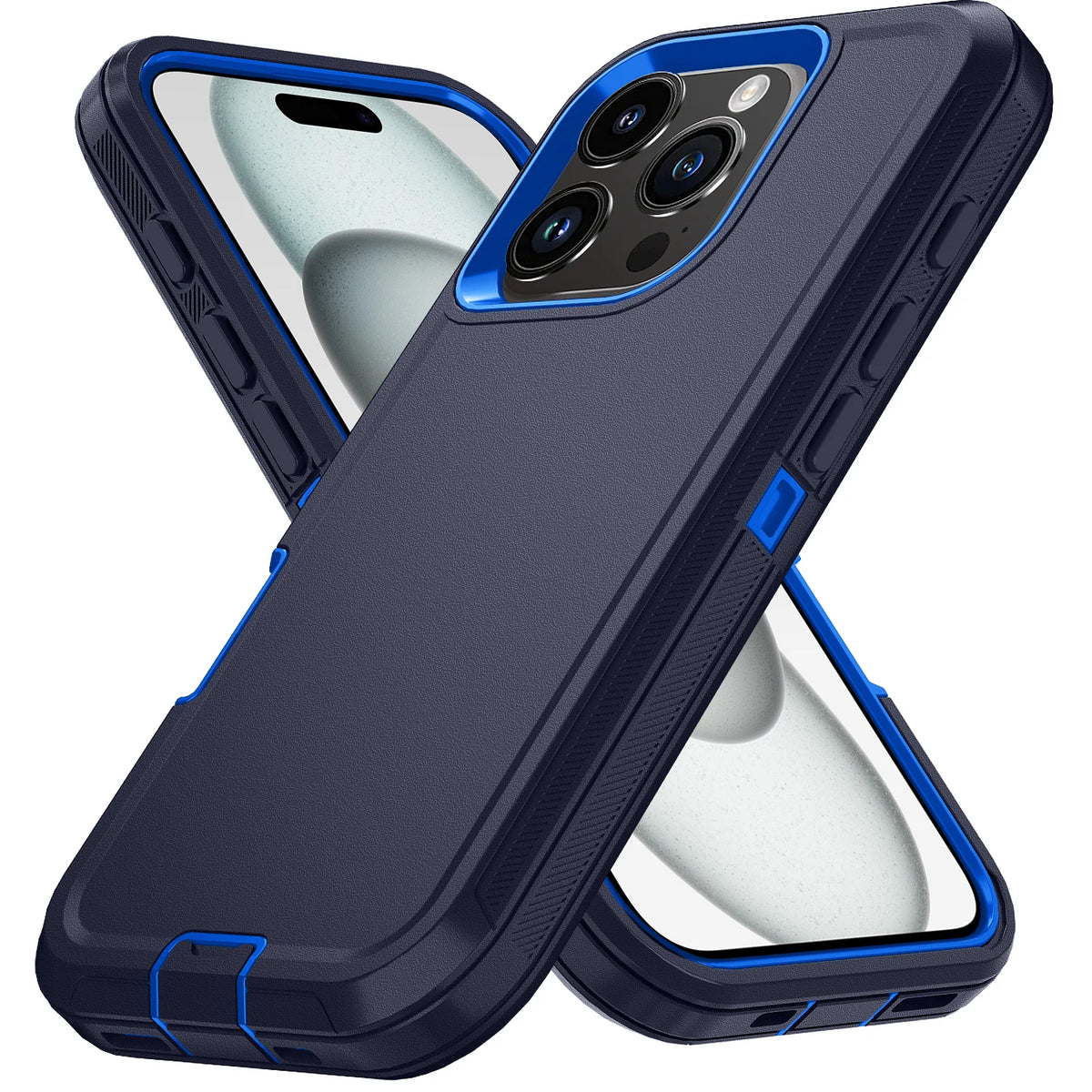 Armor Shockproof Defender Case for iPhone 7–16 Series & SE — Hard PC+TPU Military Protection