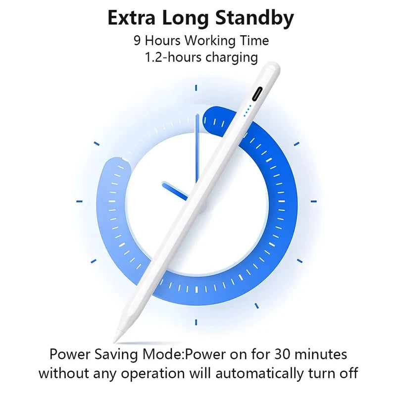 قلم لمس لآيباد برفض راحة اليد وشحن مغناطيسي — Apple Pencil بديل