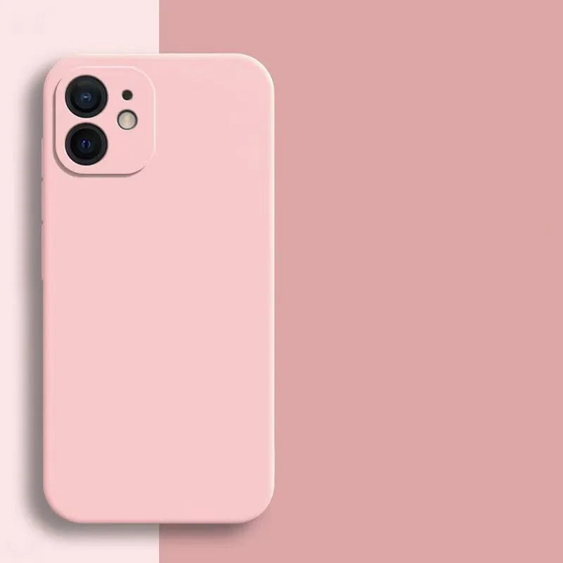 Candy Color Silicone Soft Case for iPhone 11–16 Series & iPhone Air — Shockproof Camera Protection