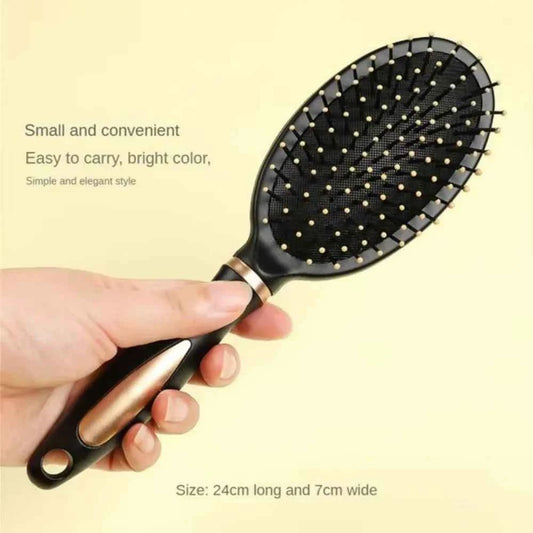 Air Cushion Detangling Hairbrush with Scalp Massager — Anti-Static Paddle Brush for All Hair Types