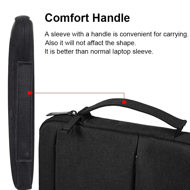 Laptop Sleeve Case for MacBook Air/Pro, Redmi — 13" to 15.6" Portable Cover