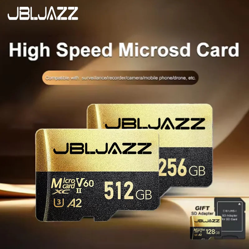 Micro SD Card Mini Memory Class 10 High Speed 1TB Ultra-HD Video A2 TF Flash Card MicroSD for Xiaomi Camera Phone Drone