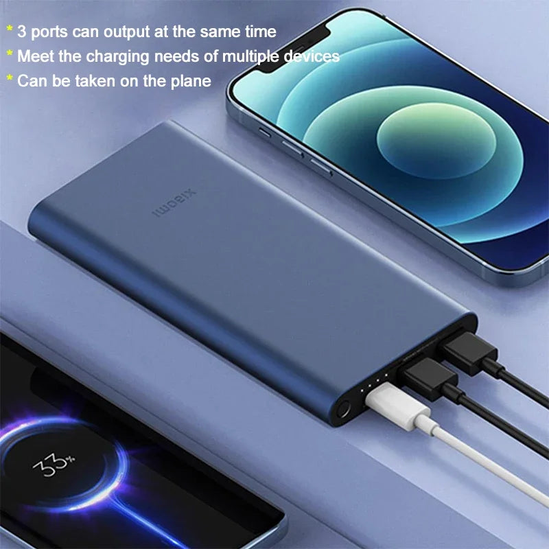 باور بانك 10000 مللي أمبير بشحن سريع USB-C بقوة 22.5 واط