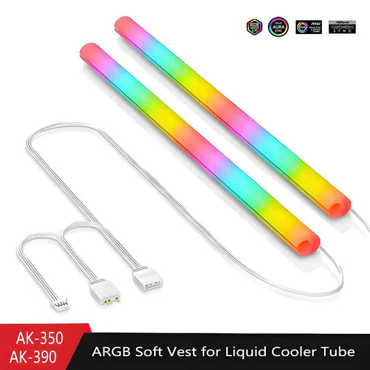Flexible ARGB Neon Tube Light for AIO CPU Liquid Cooler (120 / 240 / 360mm)