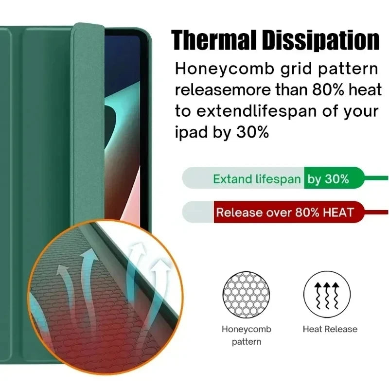 Smart Case for Xiaomi Redmi Pad 2 2025 11" — Auto Wake/Sleep Silicone Cover