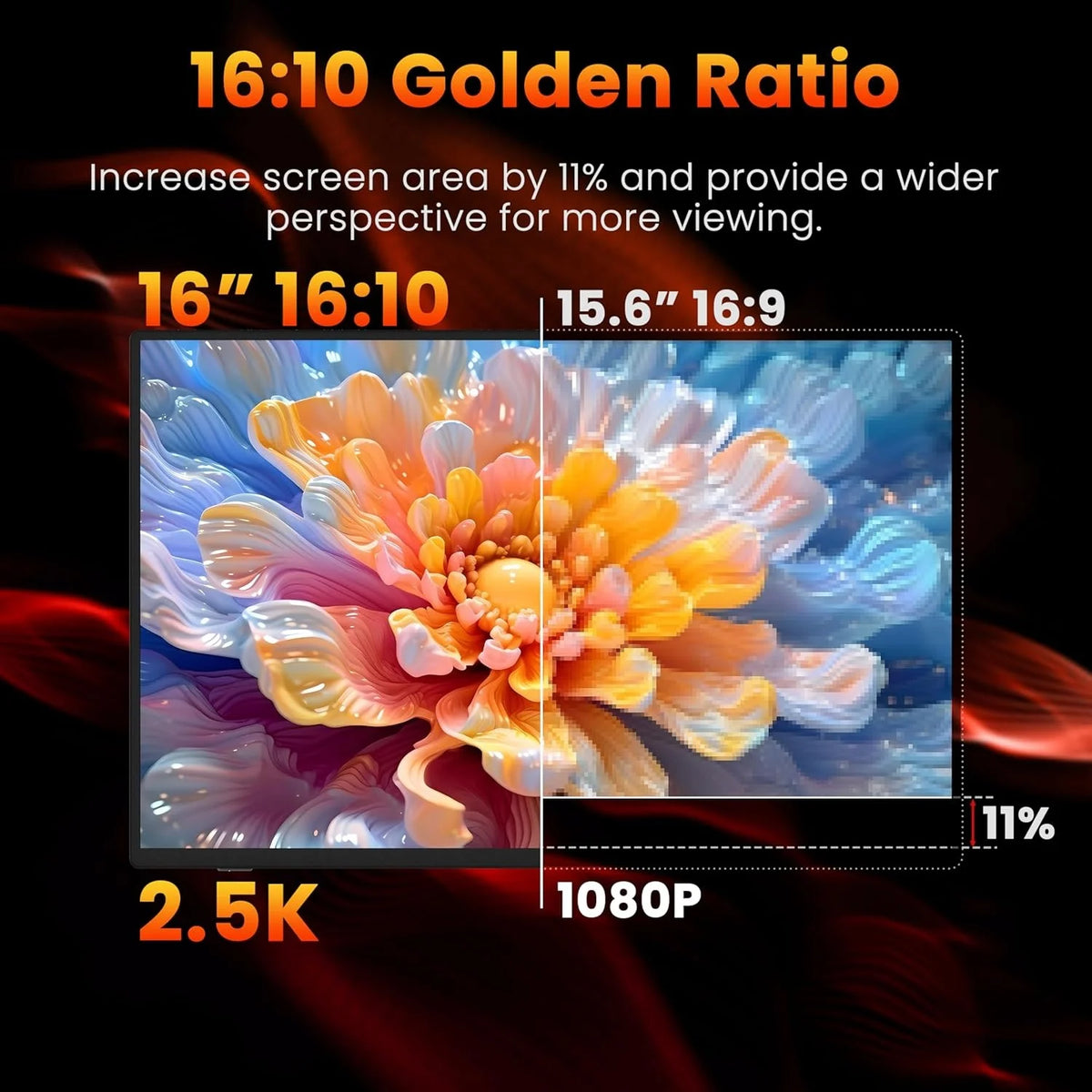 XAITH 16-inch 2K Portable Monitor 165Hz