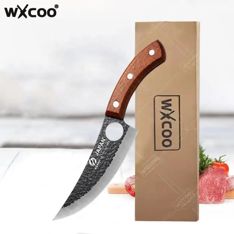 Professional Hand-Forged Boning Knife — High Carbon Steel Fillet Knife for Meat & Fish