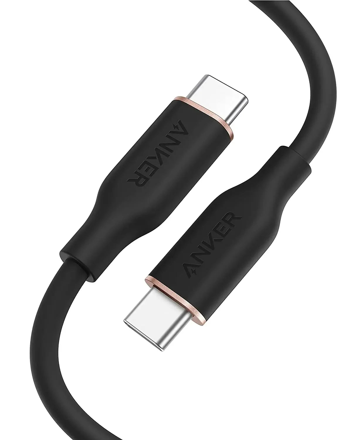 Anker 643 PowerLine III Flow USB C to USB C Cable 100W Fast Charging Silica Gel Cord 3ft 6ft Multiple Lengths
