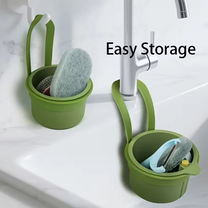 Press-Type Stainless Steel Sink Drain Basket — Pop-Up Kitchen Strainer & Hair Catcher