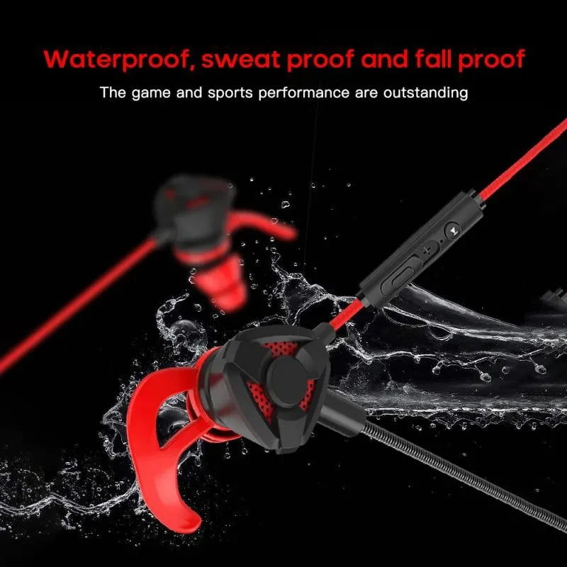 Wired Gaming Earbuds with Mic — 3.5mm In-Ear Gaming Headset for PC, PS4, Xbox & Mobile