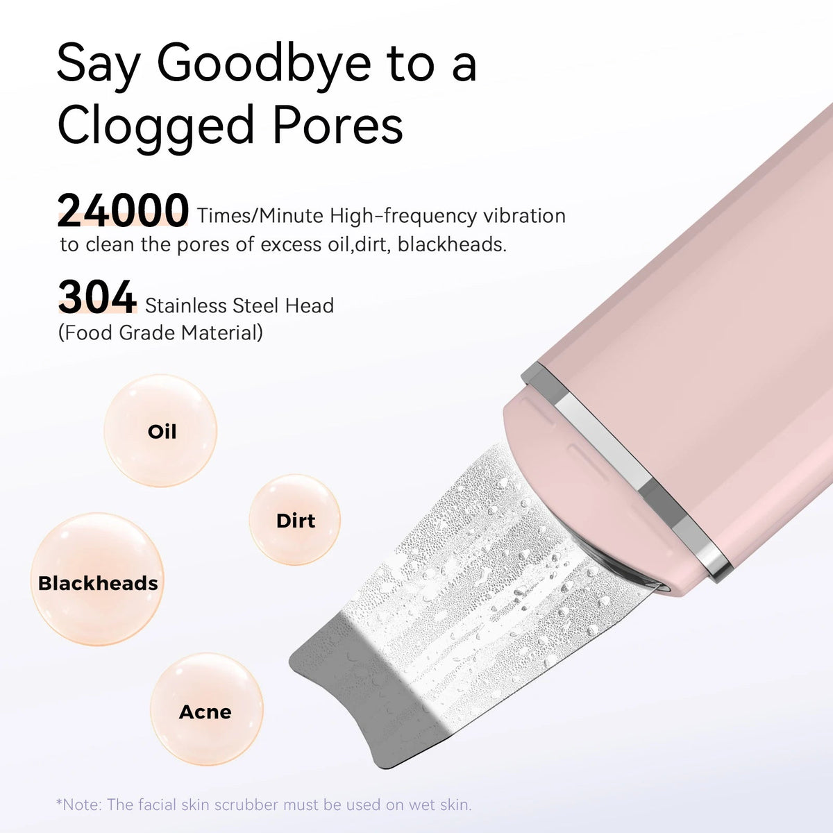 ANLAN Ultrasonic Facial Skin Scrubber - Quick ShopBeauty & Personal Care