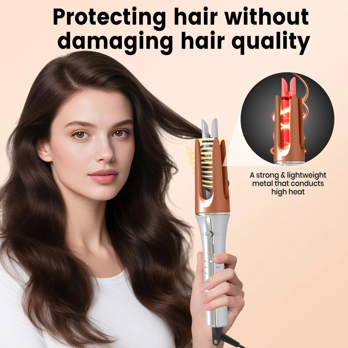 Auto Rotating Ceramic Hair Curler — Negative Ion - Quick ShopBeauty & Personal Care