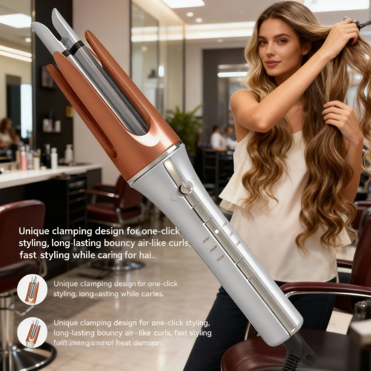 Auto Rotating Ceramic Hair Curler — Negative Ion - Quick ShopBeauty & Personal Care
