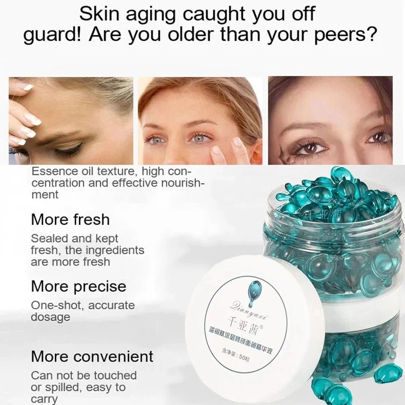 Blue Copper Peptide Capsule Serum — 50 Pieces - Quick ShopBeauty & Personal Care