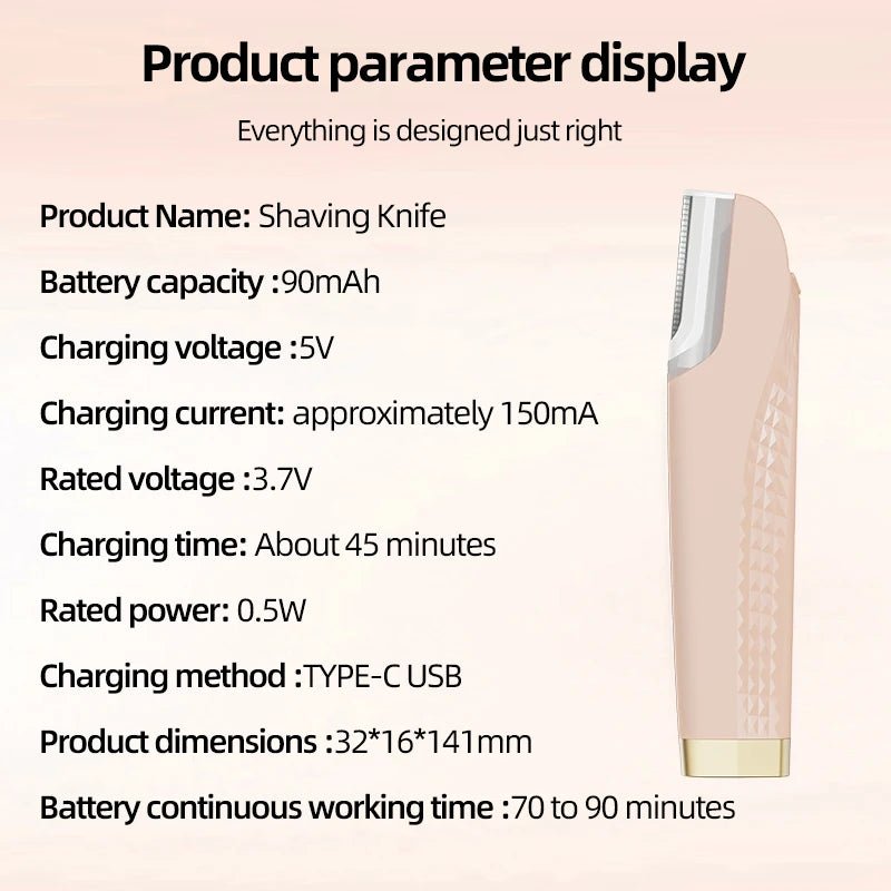 Electric Sonic Dermaplaning Facial Razor with LED - Quick ShopBeauty & Personal Care