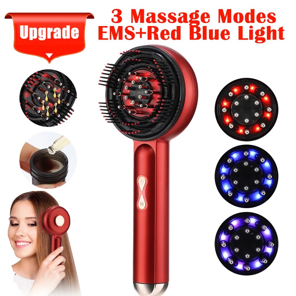 Electric Vibration Scalp Massage Comb — Red Light Hair Growth - Quick ShopBeauty & Personal Care