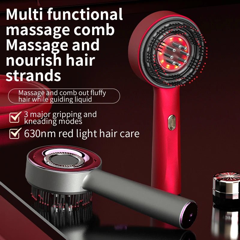 Electric Vibration Scalp Massage Comb — Red Light Hair Growth - Quick ShopBeauty & Personal Care