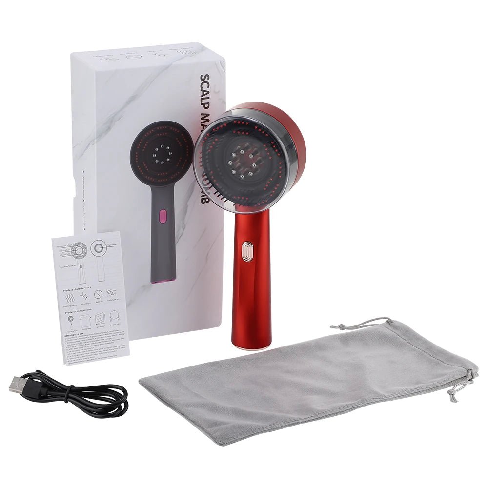 Electric Vibration Scalp Massage Comb — Red Light Hair Growth - Quick ShopBeauty & Personal Care
