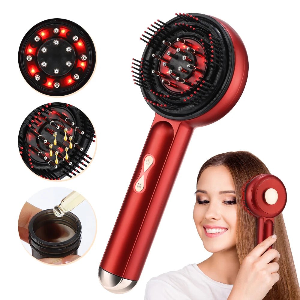 Electric Vibration Scalp Massage Comb — Red Light Hair Growth - Quick ShopBeauty & Personal Care