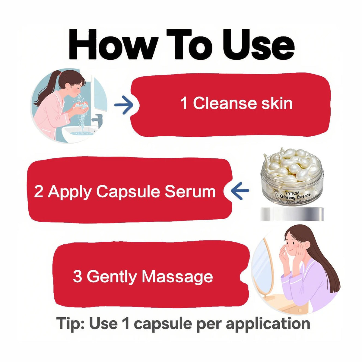 Ginseng Firming Essence Serum Capsules - Quick ShopBeauty & Personal Care