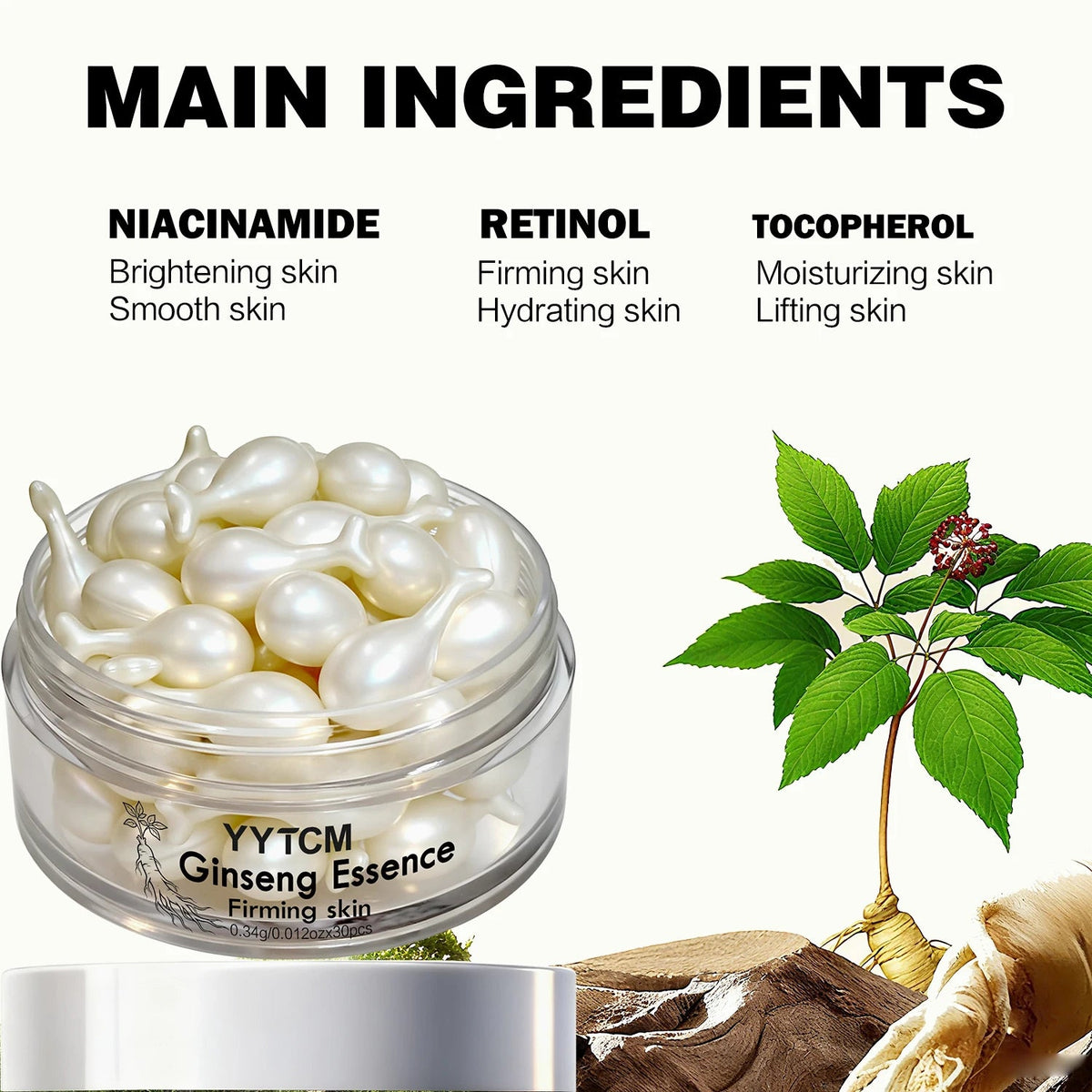Ginseng Firming Essence Serum Capsules - Quick ShopBeauty & Personal Care