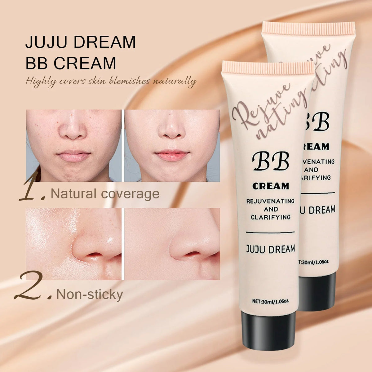 Long-Lasting BB Cream Liquid Foundation - Quick ShopBeauty & Personal Care