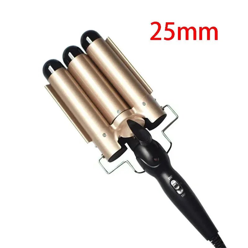 Professional Triple Barrel Ceramic Curling Iron - Quick ShopBeauty & Personal Care