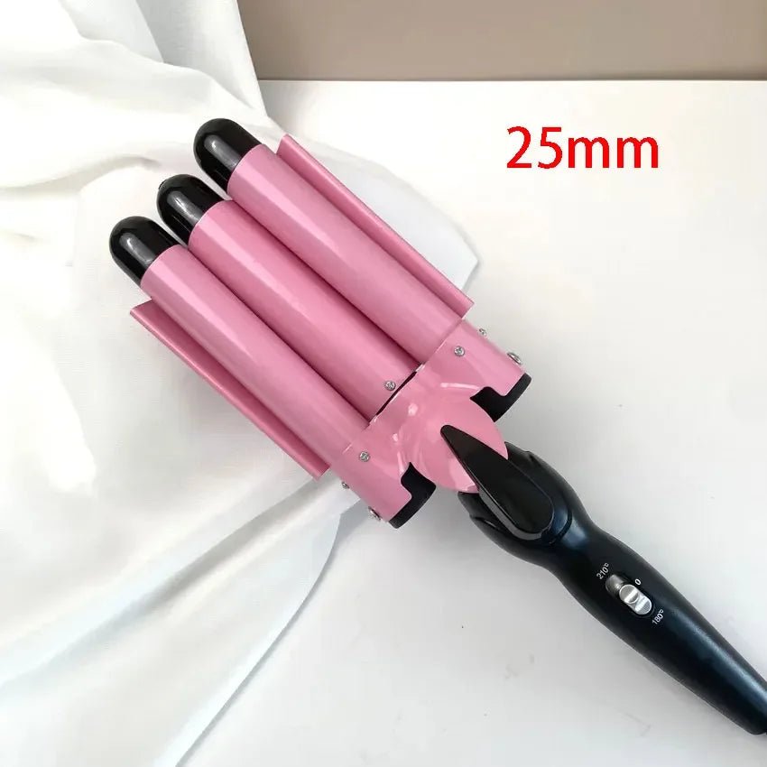 Professional Triple Barrel Ceramic Curling Iron - Quick ShopBeauty & Personal Care