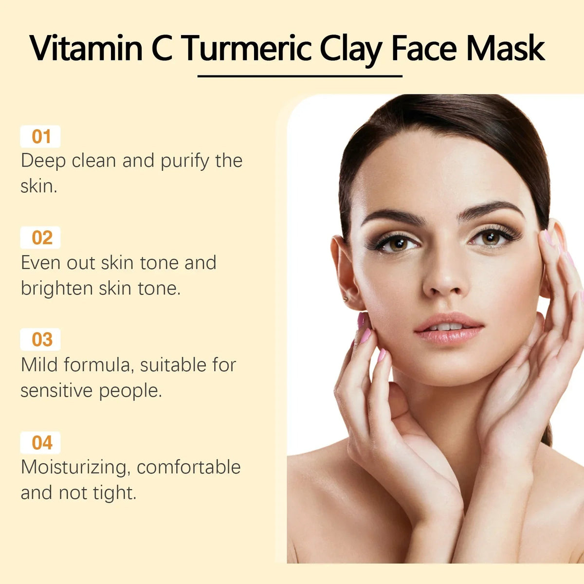 Vitamin C Turmeric Clay Mud Mask - Quick ShopBeauty & Personal Care
