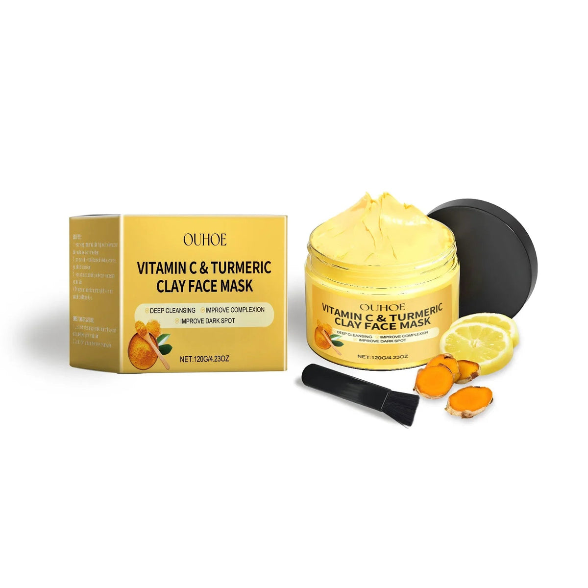 Vitamin C Turmeric Clay Mud Mask - Quick ShopBeauty & Personal Care