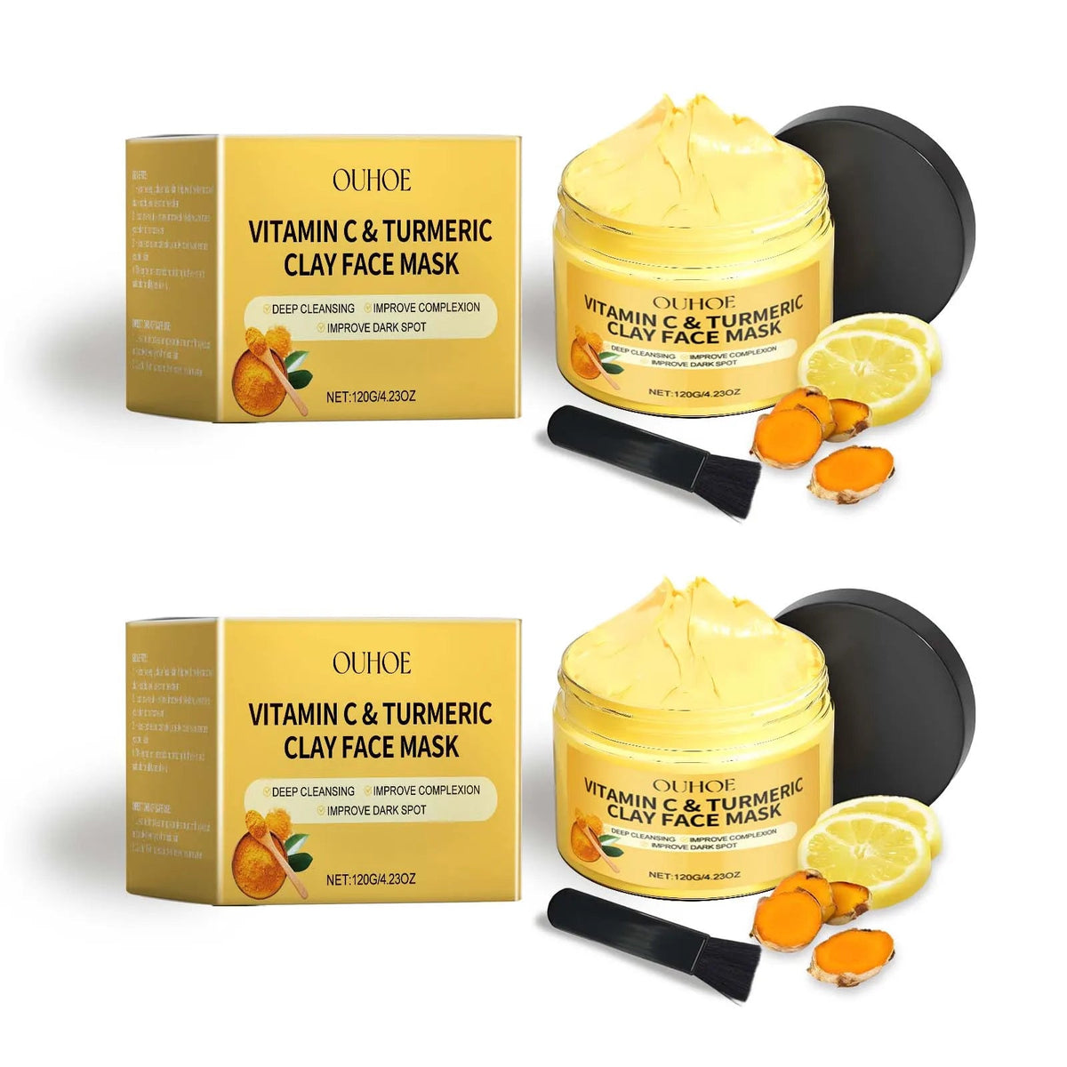 Vitamin C Turmeric Clay Mud Mask - Quick ShopBeauty & Personal Care
