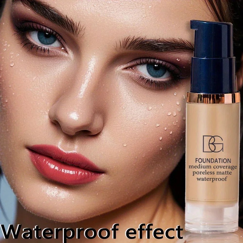 waterproof liquid foundation puff full coverage matte finish